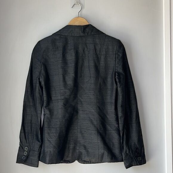 Saks Fifth Avenue Raw Silk FOLIO Collection Blazer - Picture 3 of 11